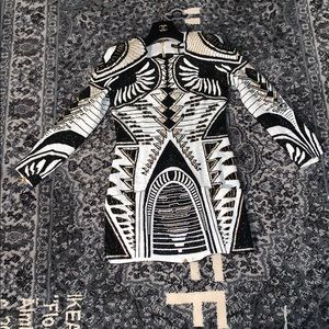 H&M x Balmain fully embellished dress